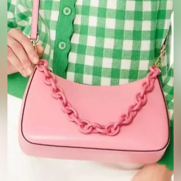 kate spade Handbags - Kate Spade ♠️ Madison Resin Chain Convertible Crossbody Blossom Pink